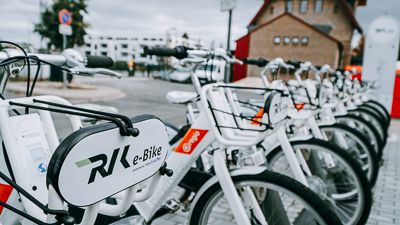 E-Bikes am Bahnhof Meckenheim