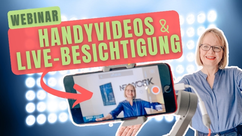 Thumbnail für das Webinar Handyvideos und Livebesichtigung